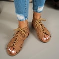 thumbnail image 6 of DIVVce Lace Up Gladiator Sandals For Women Open Toe Comfortable Non Slip Casual Footwear, 6 of 8