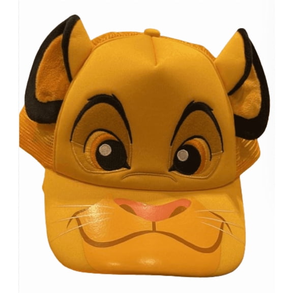 Disney Parks Animal Kingdom Lion King Simba 3D Plush Baseball Cap Hat New W Tag