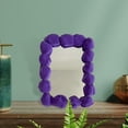 thumbnail image 4 of de de arte Decorativo de la etiqueta engomada Adornos de decoración Hecho a mano Espejo de maquillaje creativo para oficina , púrpura Violeta, 4 of 7