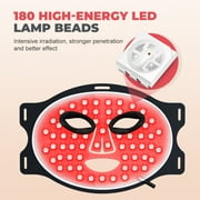 LED Face Mask Light Therapy 7 Color Infrared Blue Red Light Therapy Skin Care Facial Treatment Mask Skincare Tool