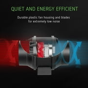VIVOSUN 6 In 390 CFM Inline Fan, 6In Carbon Filter and 8Ft Ducting, Temperature Humidity Monitor for Grow Tent Ventilation