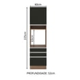 thumbnail image 2 of Mueble Para Horno Y Microondas Madesa Glamy 60cm MN, 2 of 5