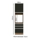 thumbnail image 2 of Mueble Para Horno Y Microondas Madesa Glamy 60cm MN, 2 of 5
