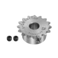thumbnail image 1 of Unique Bargains Pignon de Chaîne à Rouleaux de Type B 16 Dents 10mm Alésage Moteur en Acier Inoxydable, 1 of 6