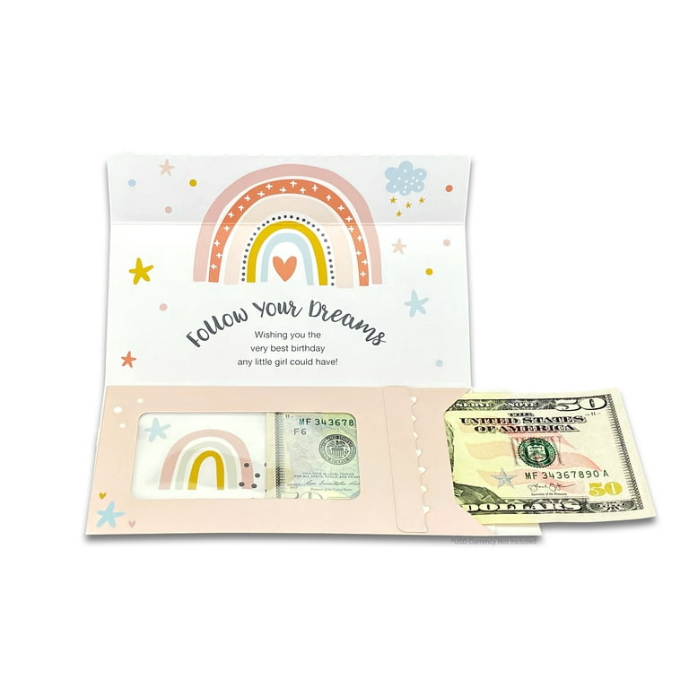 ZipGifts Birthday Card  Zip-Open Money Holder w/Clear Plastic