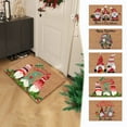 thumbnail image 1 of Christmas Carpets Holiday Mats, Festive Runner Doormat, Durable Rubber Backing, Easy Clean Surface, Red Green Snowflakes Design, For Entryways, Living Rooms, Waterproof Non-Slip, Seasonal Decor,, 1 of 9