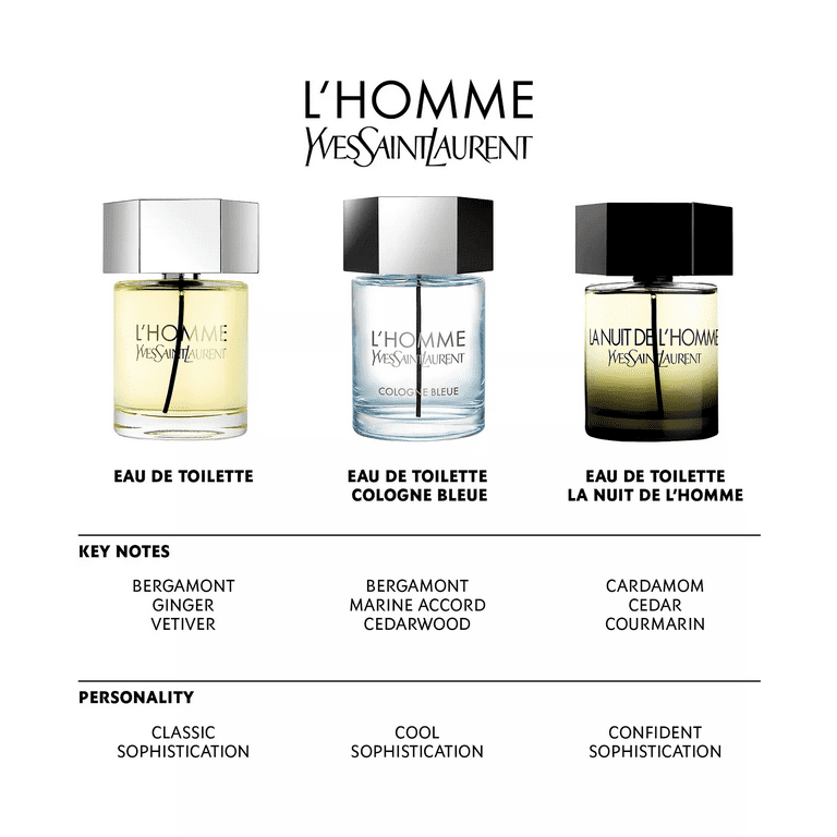 YSL L'homme Cologne Eau De Toilette Spray for Men 3.4 oz - Walmart.com