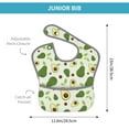 thumbnail image 4 of Kdxio Green Avocado Bibs For Babies, Baby Bibs for Eating, Toddler Bibs, Waterproof Bibs, Feeding Bibs, for Toddlers, Boys, Girls, 4 of 8