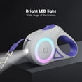 thumbnail image 3 of Retractable Dog Leash, Bright LED Light One Handed Brake Pause Lock  Big Duty Pet Leash Door Stair Gates Gates Gate Extensions, 3 of 8