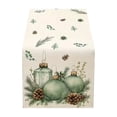 thumbnail image 5 of Toycle Christmas Linen Table Banners Festive Holiday Table Cover For Dining Table Home Party Tablecloth Decoration Multicolor, 5 of 6