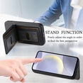 thumbnail image 6 of ELEHOLD Case for Samsung Galaxy S25+, RFID Blocking Slim PU Leather Wallet Case with Card Holder & Kickstand,Black, 6 of 9