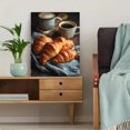 thumbnail image 5 of UXIEQU Fresh Croissants Coffee Canvas Wall Art Print 15.75x11.81 Inches, 5 of 8