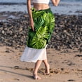 thumbnail image 6 of Frond Chiffon Beach Dresses for Women, Summer Strappy Polyester Beach Dress, 6 of 6