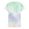 thumbnail image 5 of Afuyipoi Pleated Tops for Girls (4-12) Casual Short Sleeve Crew Neck T-shirts Green Size 11/12, 5 of 6