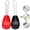 BLACK+RED, variant on Multifunctional Grinding Cooking Spoon Set - 2PC | Ginger & Garlic Masher | Egg Blender & Potato Masher Spatula