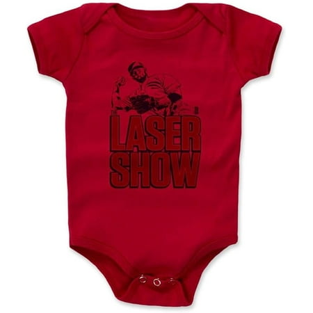 

500 LEVEL s Dustin Pedroia Infant & Baby Onesie Romper 3-6M Red - Dustin Pedroia Laser R - Boston Baseball Fan Gear Officially Licensed by the MLB Players Association