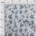 thumbnail image 1 of oneOone Cotton Cambric Blue Fabric Stripe|Leaves & Floral Artistic Fabric For Sewing Printed Craft Fabric By The Yard 56 Inch Wide, 1 of 4