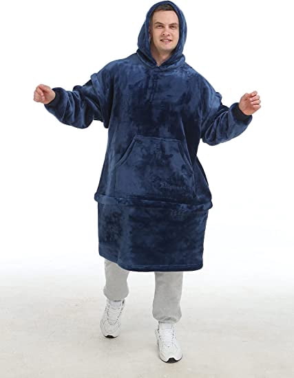 Zillywood Oversized Wearable Blanket Hoodie with Removable Sleeves, Hood and Bottom. Soft Customizable Fleece Blanket Hoodie with Sleeves, Wearable Warm Snuggle Blanket with Zippers. (Wine, One Size)