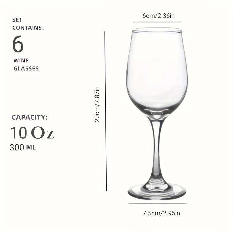 300ml Port Wine Glasses Set Of 6 Crystal Port Glasses - Laser-Cut Rim Dishwasher-Safe Glassware Fine-Blown Crystal Dessert Wine Glasses