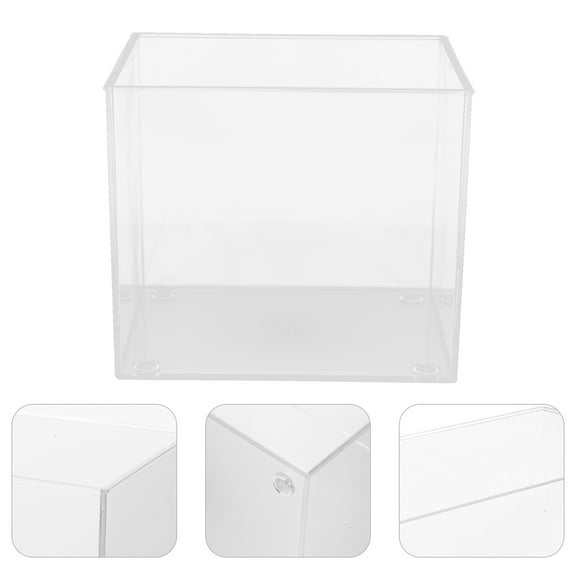 NICEXMAS Transparent Plastic Fish Container For Beginners 1Pcs