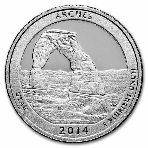 2014-S ATB Quarter Arches National Historical Gem Proof