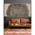 thumbnail image 6 of SHENIFY large 24x36in3pcs Natural Framed Farmhouse Vintage Wall Art Set Gray Wood Tree Ring Spirals Nature Abstract Drawings Rustic Modern Art Decor for Living Room Bedroom, 6 of 6