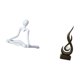 thumbnail image 5 of Figura de escritorio,Escultura abstracta de pensador para decoración de oficina y hogar.,Escultura abstracta de fuego,Estatua de arte abstracto,adorno decorativo para el hogar,Escultura de, 5 of 8