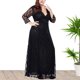thumbnail image 5 of Vestido de noche de encaje hueco Wmkox8yi gran tamaño largo Talla XXL XXXL XXXXL XXXXXL FGJ276, 5 of 7