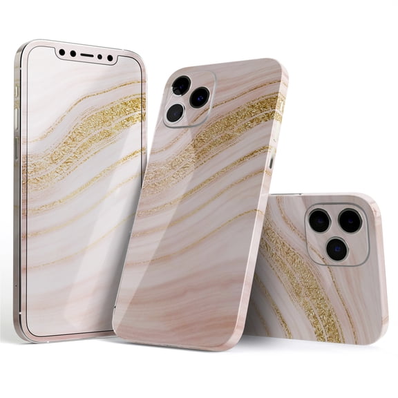 DesignSkinz Vivid Agate Vein Slice Foiled V11 Full-Body Skin Decal Wrap Cover for iPhone 16