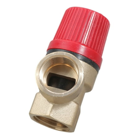 Multipurpose 1/2 Inch DN15 Brass Safety Valves Home Accessory for Water Oil and Gas Pressure Relief with PTFE Seal
