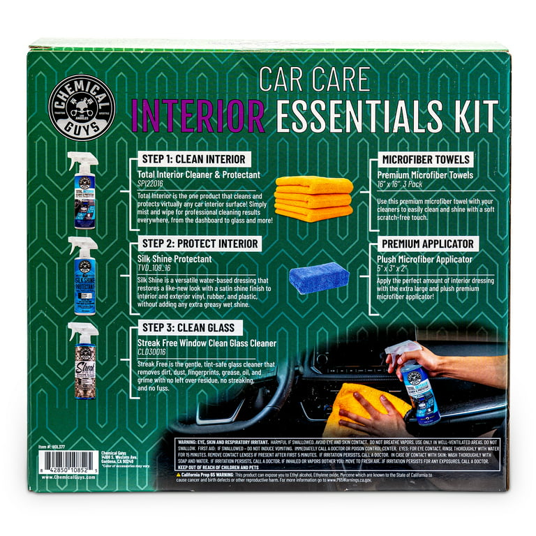 Chemical Guys 7 Piece Car Interior Essentials Kit 
