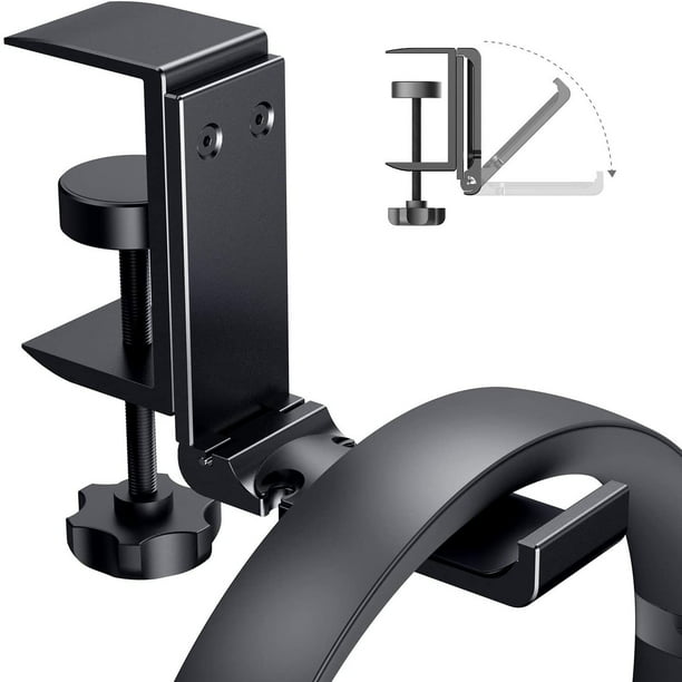 Headphone Stand Foldable Desk Headphones Headset Hanger Holder Under