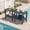 Gray, variant on SERWALL 2-Tier Outdoor Side Table, HDPE Patio End Table, All-Weather Adirondack Small Table for Porch, Deck & Backyard, Black