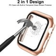 thumbnail image 2 of 3 Pack Case With Tempered Glass Screen Protector For Apple Watch 42Mm Series 3/2/1, Slim Guard Bumper Full Coverage Hd Ultra-Thin Cover Compatible With Iwatch 42Mm, 2 of 5