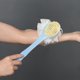 thumbnail image 5 of esponja de malla de baño para fregar la espalda con mango largo curvo para el baño exfoliante de la piel, cerdas de masaje adecuadas para mojado o seco, hombres y mujeres, azul ZefeiWu 9024715136312, 5 of 5