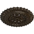 thumbnail image 3 of Ekena Millwork 18 1/2"OD x 7/8"ID x 1 1/2"P Sellek Ceiling Medallion (Fits Canopies up to 1 1/8"), Hand-Painted Stone Hearth Crackle, 3 of 5