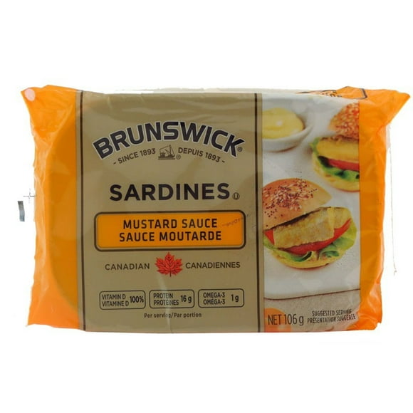 Brunswick Sauce Moutarde aux Sardines du 106 G