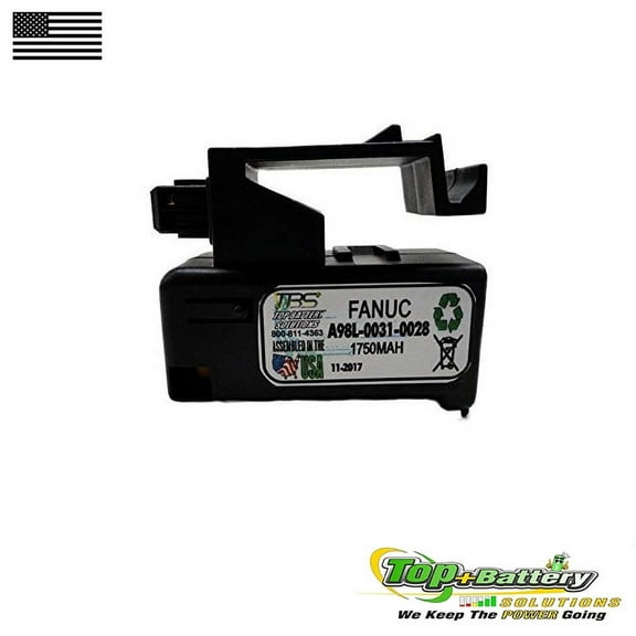 Replacement Battery For Fanuc A98L-0031-0028 A02B-0323-K102 Single Cell 3V In Cartridge Qty.1