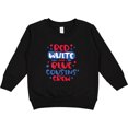 thumbnail image 2 of Inktastic Cousins Crew Red White and Blue 4th of July Toddler Sweatshirt, 2 of 4