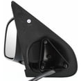 thumbnail image 6 of For Jeep Grand Cherokee 1999 00 01 02 03 2004 Door Mirror Driver Side | Power Glass | Non-Heated | Manual Folding Type | Textured Black | Replacement For CH1320184 | 55155447AD, 6 of 7