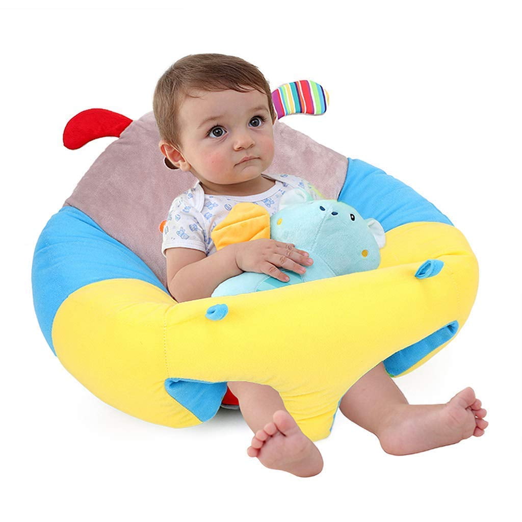 Infant Support Seat Learning Sitting Chairs for Babies Bouncer Soft Animal Shaped Plush Floor Seats Comfortable for Play Infants Baby Sofa