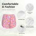 thumbnail image 6 of Picia Donut Pattern Women's 2 in 1 Athletic Running Shorts High Waisted Workout Casual Gym Sweat Shorts with Comfy Liner Zipper Pockets-X-Large, 6 of 9