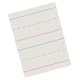thumbnail image 1 of School Smart Zaner-Bloser Papel periódico con rayas rojas y azules para grado 1 10-1/2" x 8" 7/8 in 7/16 in Línea quebrada 7/16 in Skip Line Blanco Paquete de 500, 1 of 5