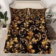 thumbnail image 2 of Manfei Boys Girls Boho Flowers Twin Sheet Sets 3pcs,Bohemian Damask Twin Fitted Sheet Microfiber,Traditional Flower Breathable Flat Sheet,Lightweight Room Decor, 2 of 7
