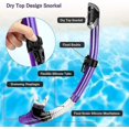 thumbnail image 4 of Dry Snorkel Set,anti-fog Scuba Diving Mask,panoramic Wide View Diving Goggle,easy Breathin, 4 of 5