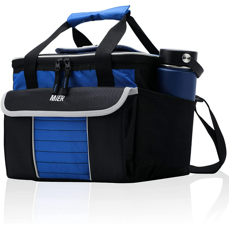 MIER Large Lunch Box for Men Insulated Lunch Bags, Dark Blue