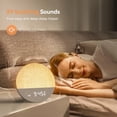 thumbnail image 4 of Dreamegg White Noise Sound Machine for Adult Sleep Sunrise Wake Up Alarm, 29 Soothing Sounds Therapy, White, 4 of 10
