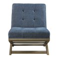 thumbnail image 3 of Ashley Sidewinder Tufted Accent Chair in Blue, 3 of 5