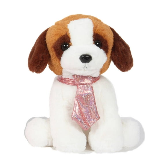 Linzy Toys Plush Saint Bernard 12" Puppy Dog Stuffed Animal Pal, Soft Beagle Pup