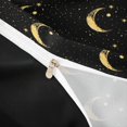 thumbnail image 4 of Homewish Psychedelic Stars Moon Duvet Cover Queen, Black Gold Queen Bedding, Black Reversible 3-Piece, 1 Duvet Cover and 2 Pillowcases, 4 of 6